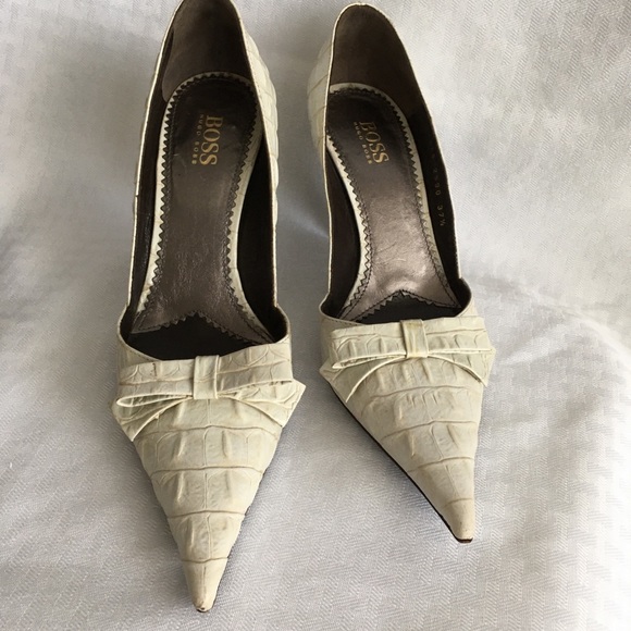 Hugo Boss Shoes Hugo Boss Womens Crocodile Cream